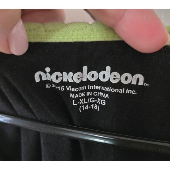 Nickelodeon L/XL TMNT Sleep Dress Ninja Turtles Green Large Graphic - Picture 4 of 4